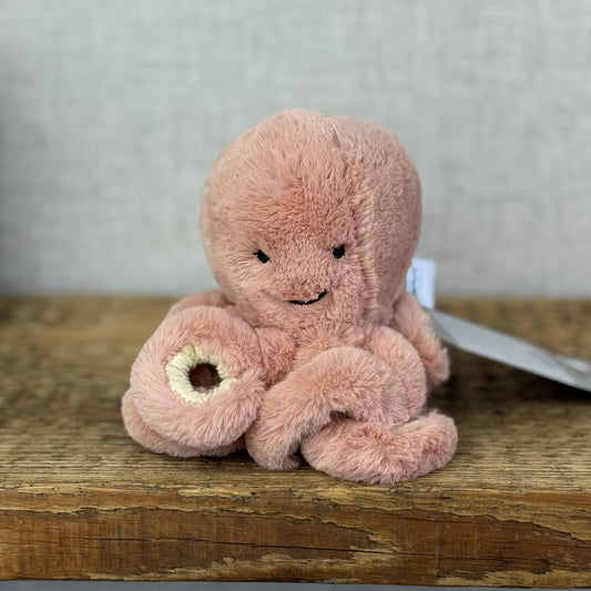 Jellycat Baby Odelle Octopus - Tiny Pink Octopus Plush Retired Sea Creature 5"