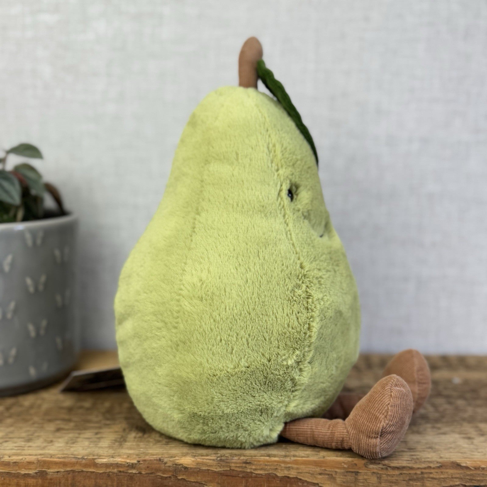 Jellycat Amuseable Pear - Large Pear Soft Toy Original Pear Soft Toy Beanie 12"