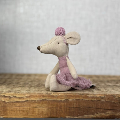 Maileg Ballerina Mouse - Big Sister - Heather - Purple Ballet Mouse Mice New