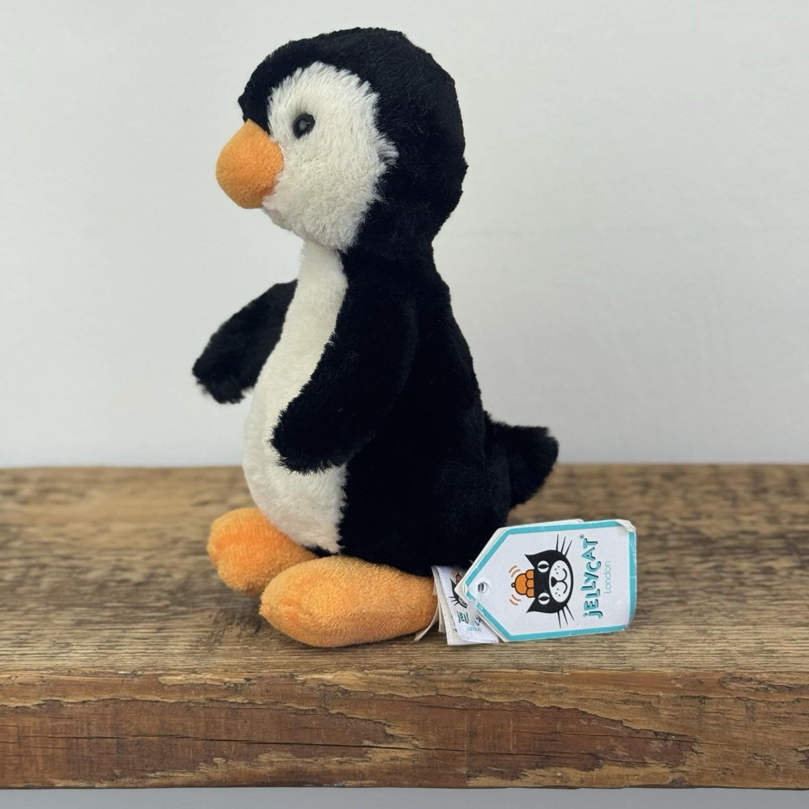 Jellycat Small Bobkin Penguin - Small Penguin Beanie Retired With Tags 6"
