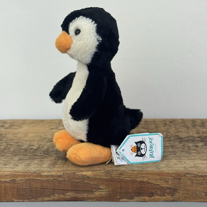 Jellycat Small Bobkin Penguin - Small Penguin Beanie Retired With Tags 6"