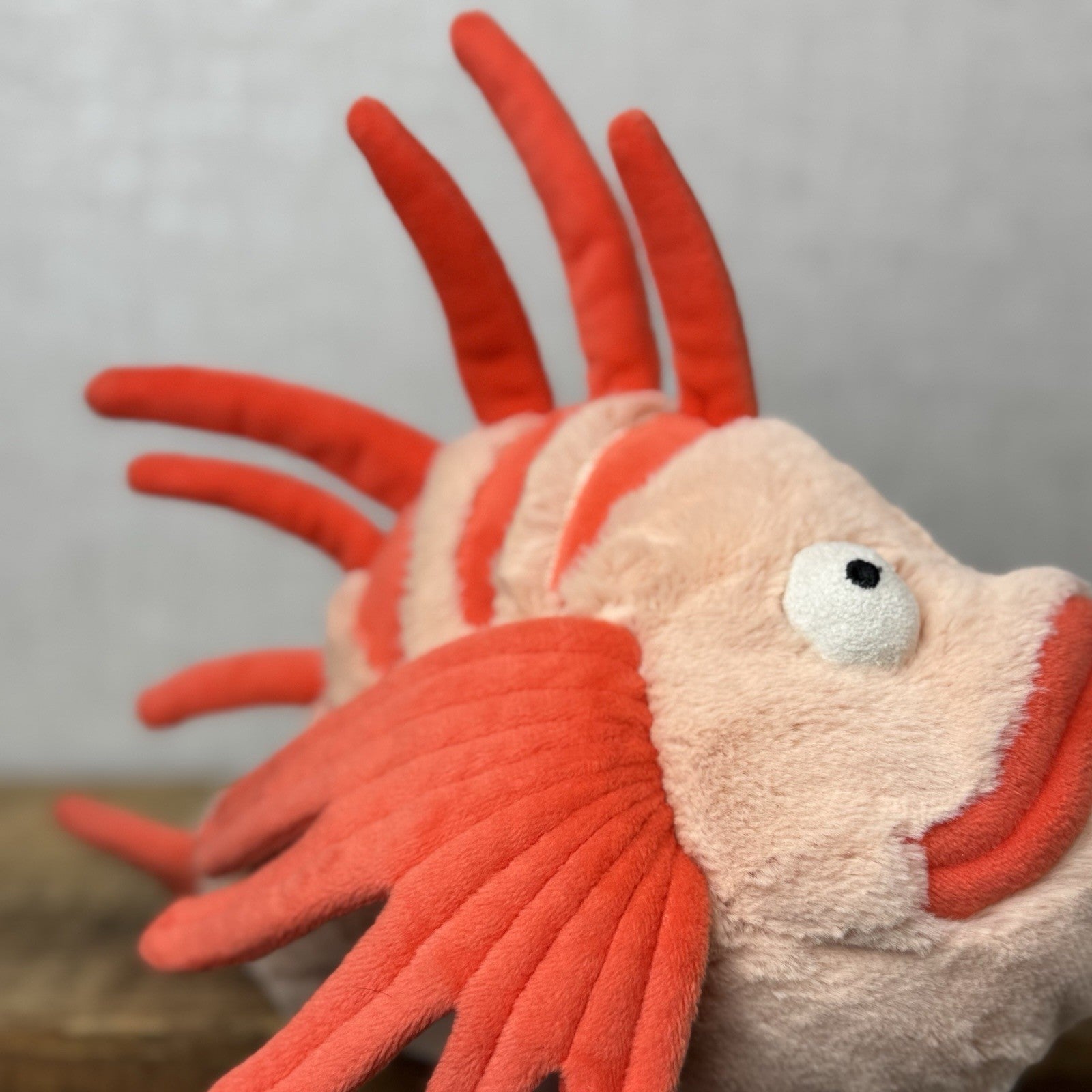 Jellycat Lois Lionfish - Retired Orange Fish Soft Toy Beanie Plush Tropical Fish