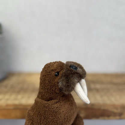 Russ Berrie Luv Pets - Wilcox Walrus Pocket Size Walrus Beanie Baby Mini Plush