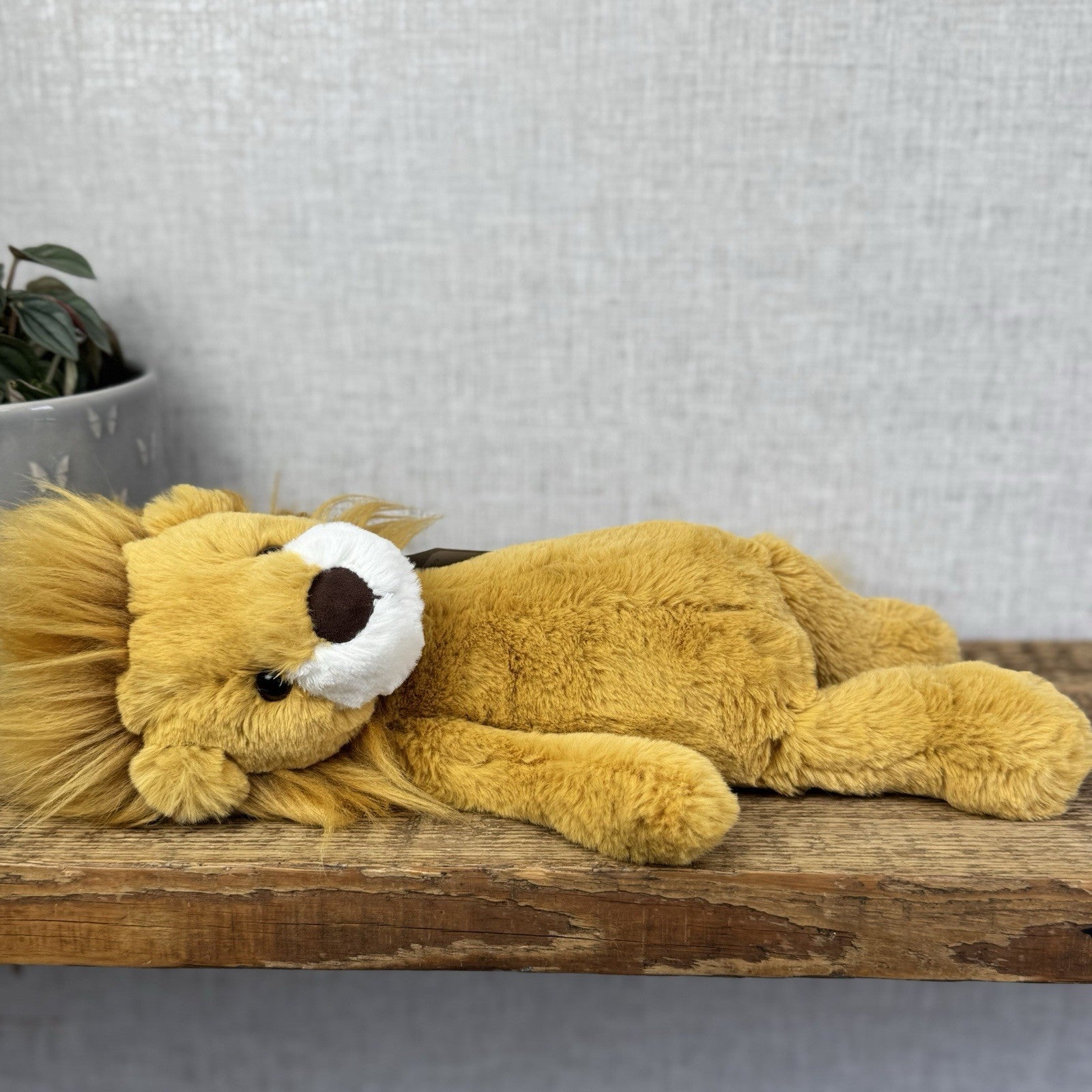 Jellycat Wumper Lion - Super Soft Yellow Floppy Lion Soft Toy Retired Rare 14"