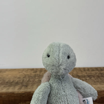 Jellycat Small Bashful Turtle - Small Green Turtle Soft Toy Retired 6" 
