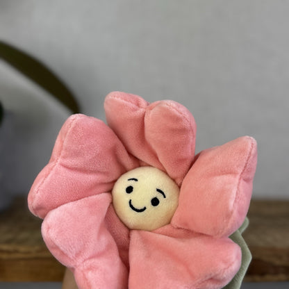 Jellycat Fleury Petunia Soother - Pink Flower Soft Comforter Baby Girl Blanket