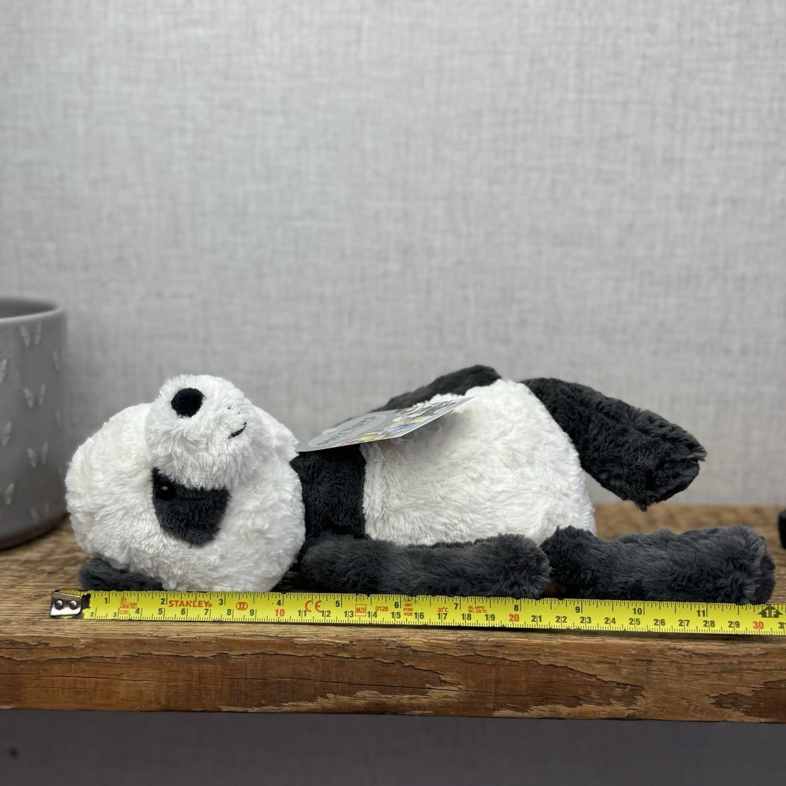 Jellycat Tuffet Panda - Panda Textured Beanie Plush Wild Animal Retired 12" (#2)