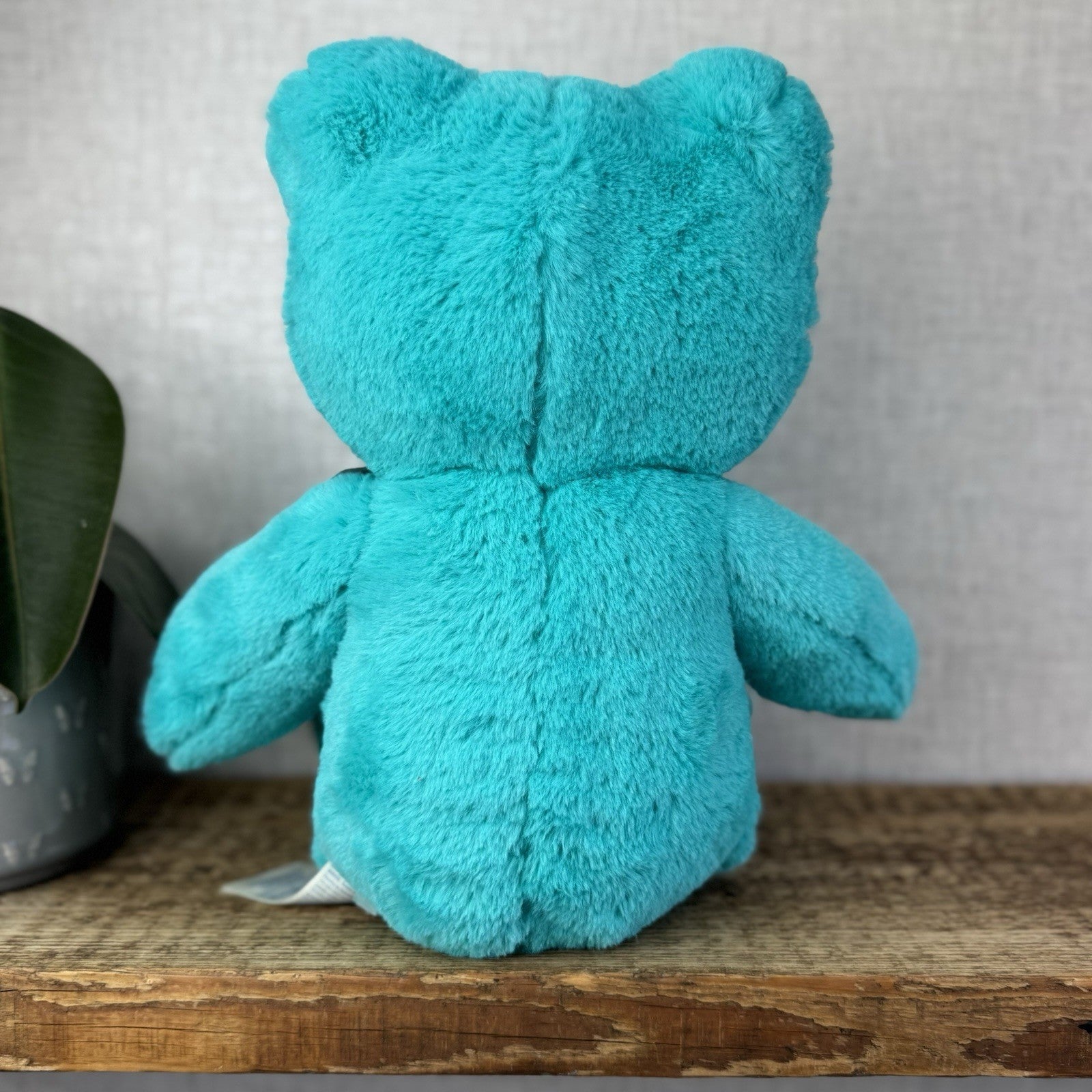 Build A Bear Teal Blue Hoppy Frog - All Blue BAB Frog Retired Collectible 17”