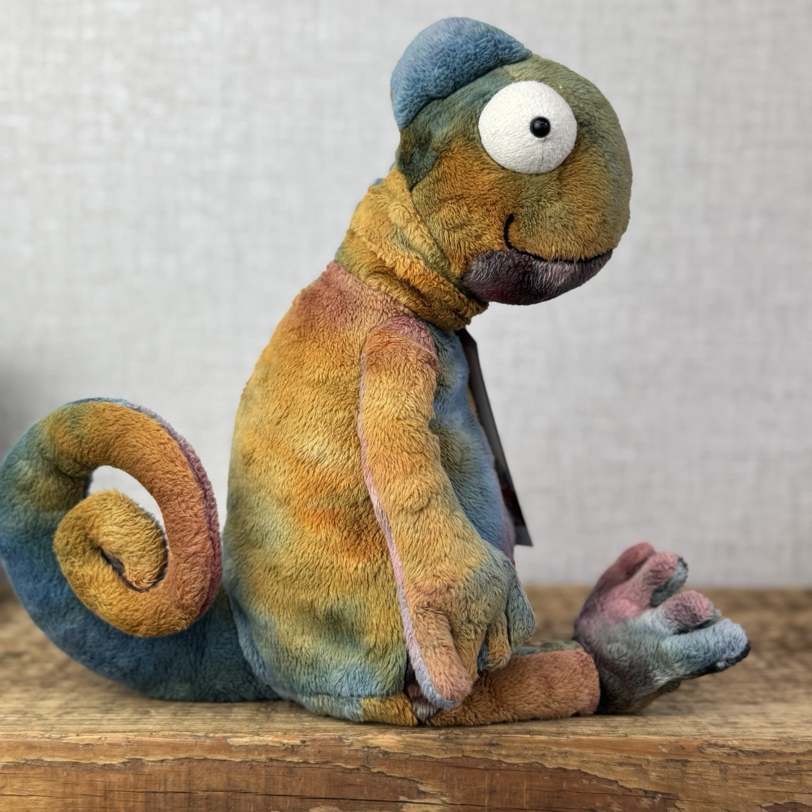 Jellycat Colin Chameleon - Jellycat Multicoloured Lizard Soft Toy - Medium 12"
