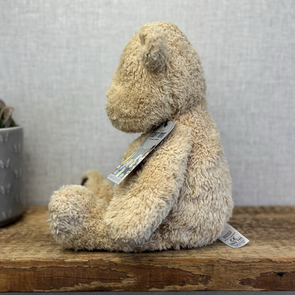 Marks & Spencers Soft Toy - Fluffy Beige Bear My First Sepncer Bear - 0595947
