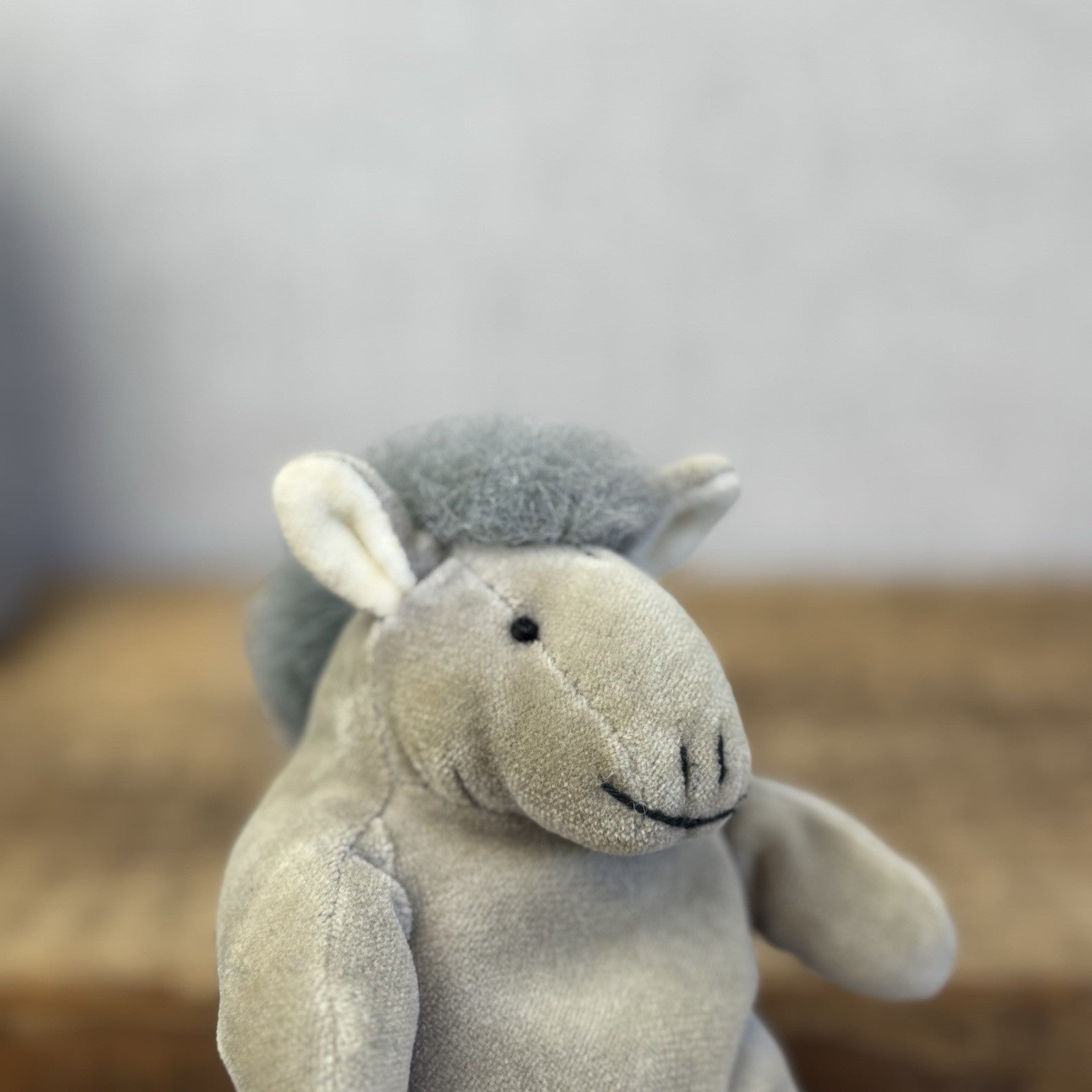 Manhattan Toy Company Farmyard Donkey Beanie Mini Vintage Donkey (Old Jellycat)