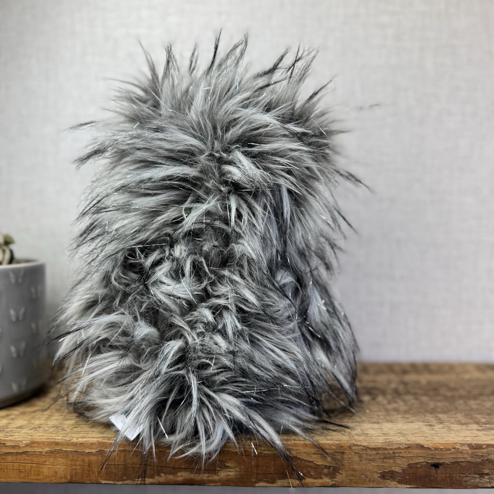 Jellycat Gloria Owl - Large Fluffy Owl Rare Retired Grey/Silver Sparkly Bird 12"