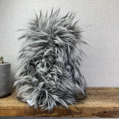 Jellycat Gloria Owl - Large Fluffy Owl Rare Retired Grey/Silver Sparkly Bird 12"