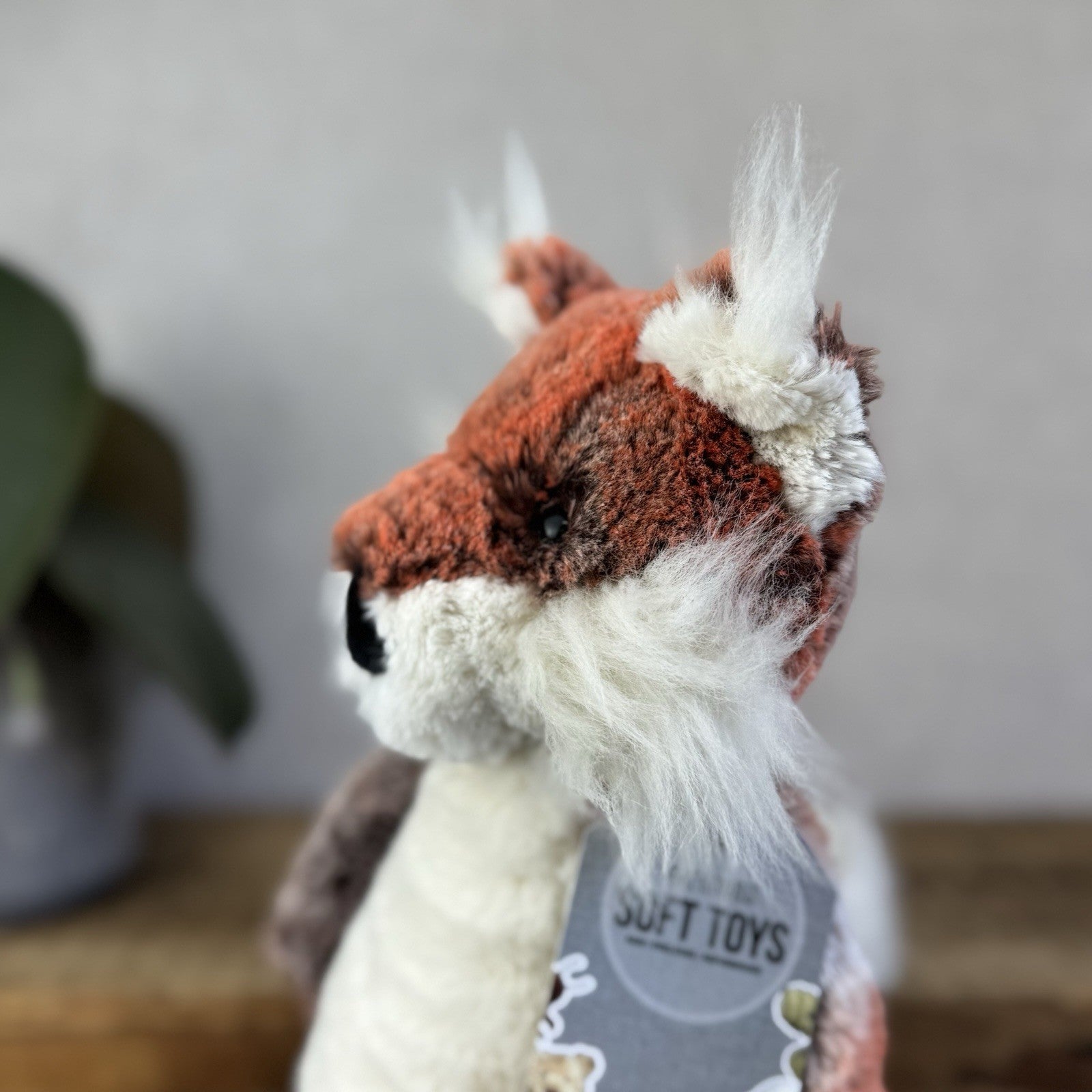 Jellycat Woodland Babe Fox - Rare Mottle Red/Grey Mix Fox Soft Toy US Exclusive