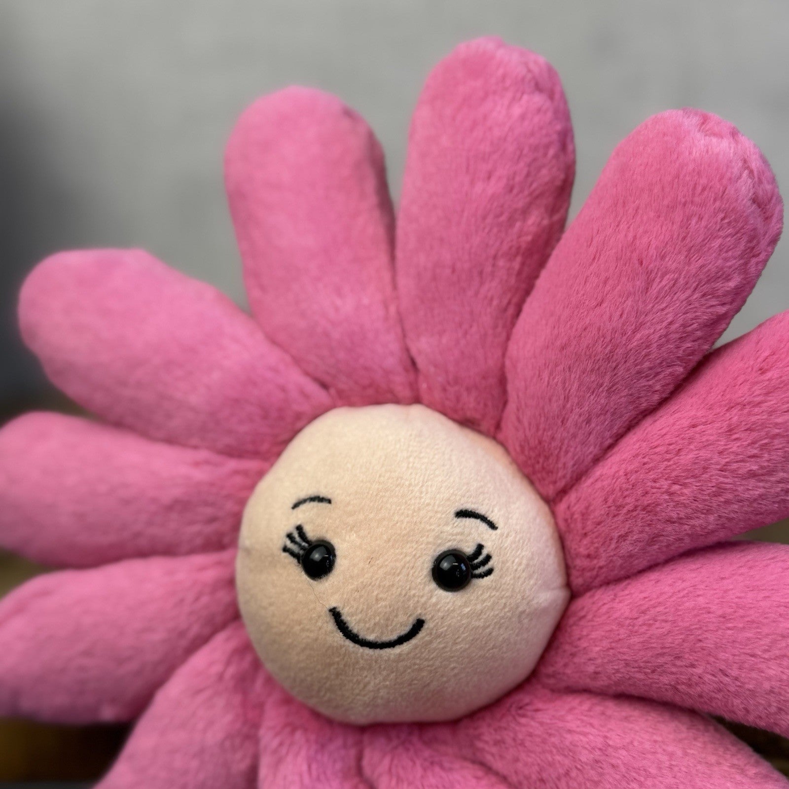 Jellycat Fleury Gerbara Small - Small Pink Flower Soft Toy With Tags Retired 8"