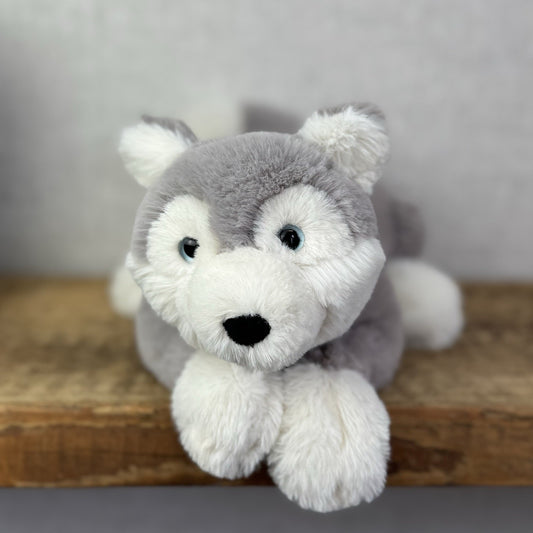 Jellycat Little Hudson Husky Soft Grey Husky Plush Dog Soft Toy Retired 11”