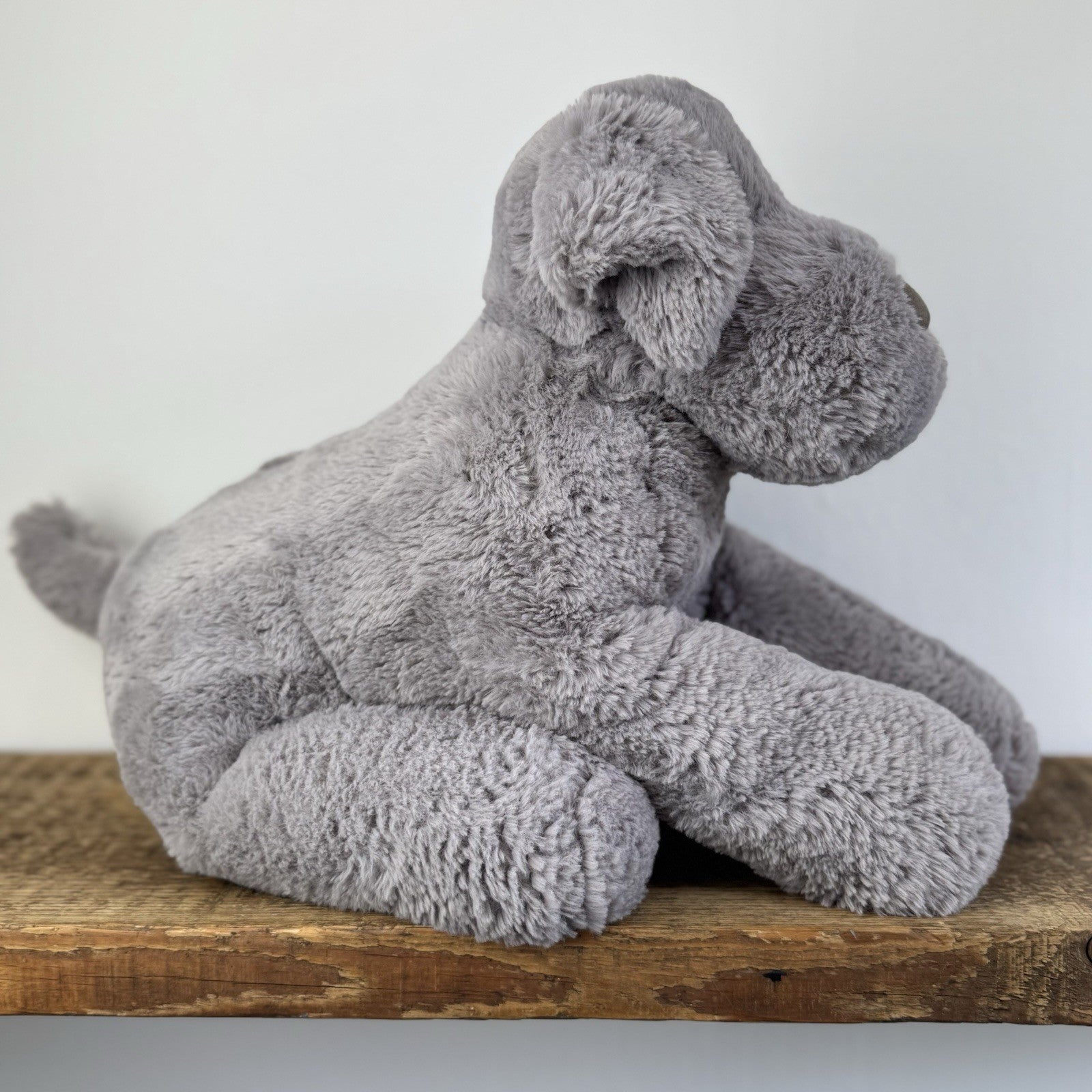 Jellycat Large Huggady Dog - Huge Grey Soft Toy Cuddle Plush 24" 