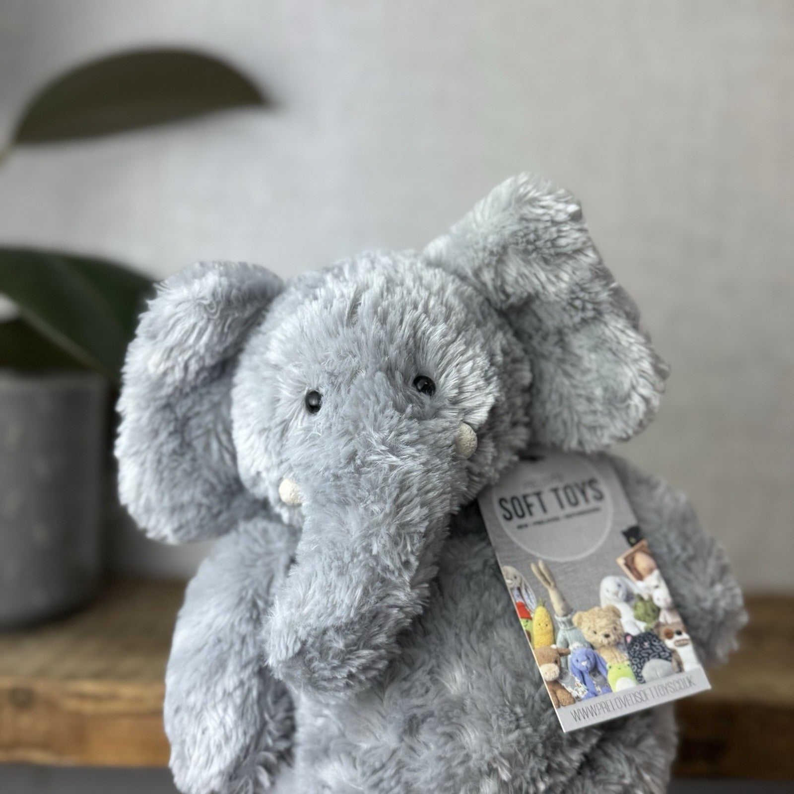 Jellycat Bartlesham Elephant - Small Bartlesham Grey Elephant Rare Vintage 10”