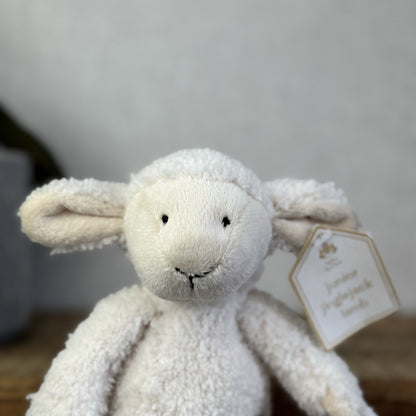 Jellycat Jellykitten Junior Jinglejack Lamb - Vintage Tiny Lamb (Slackajack) 9”