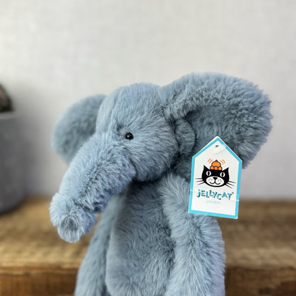 Jellycat Sweetie Elephant - Blue Fluffy Medium Elephant Soft Toy New With Tags