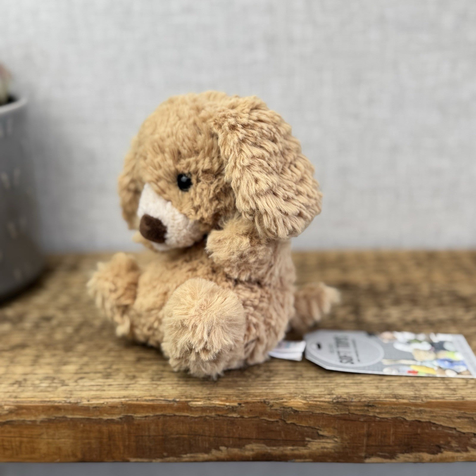 Jellycat Yummy Puppy - Beige/brown Yummy Puppy Small Textured Dog Puppy 6"