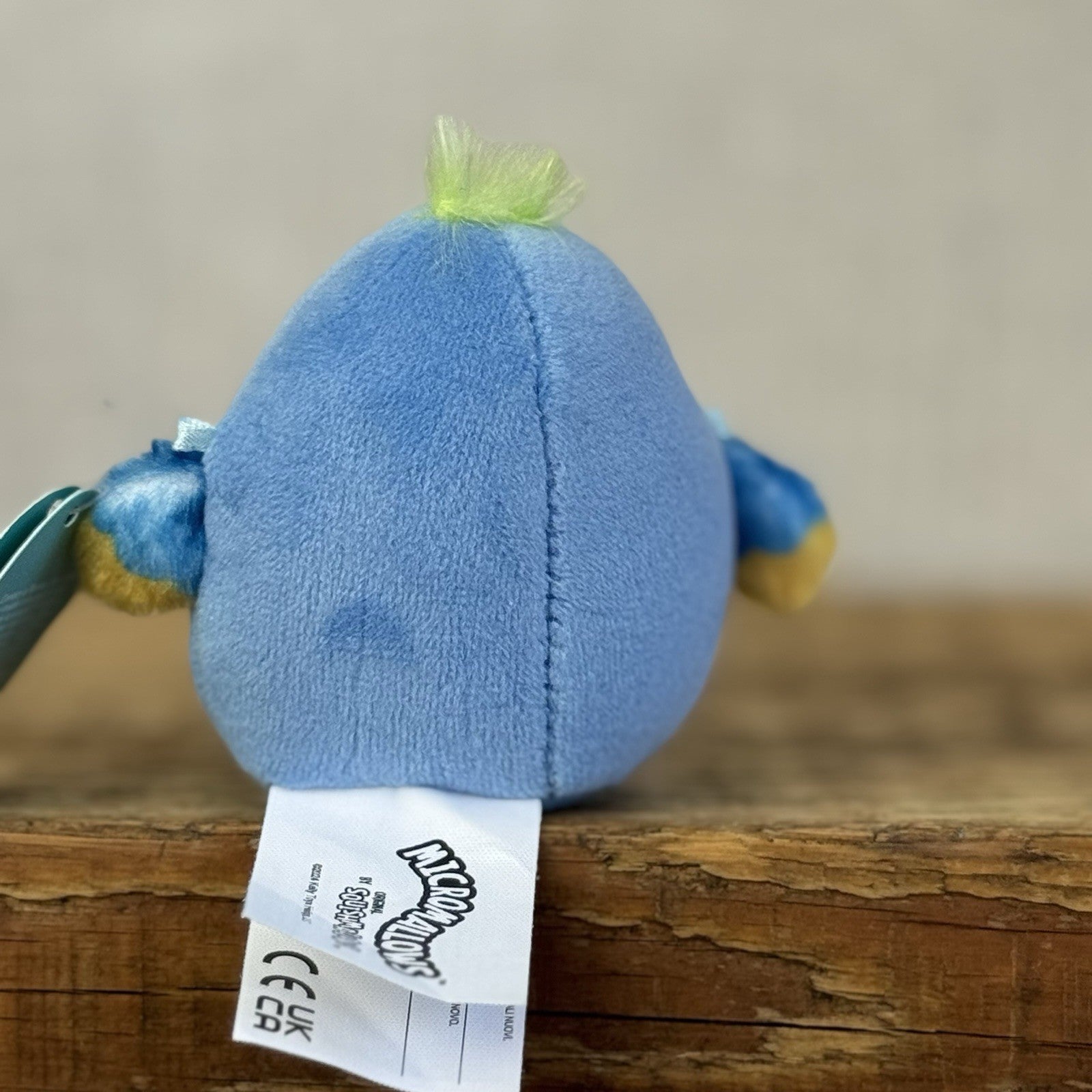 Squishmallow Micromallow With Tag - Blue Parrot Bird Tenise (Multi Buy Discount)