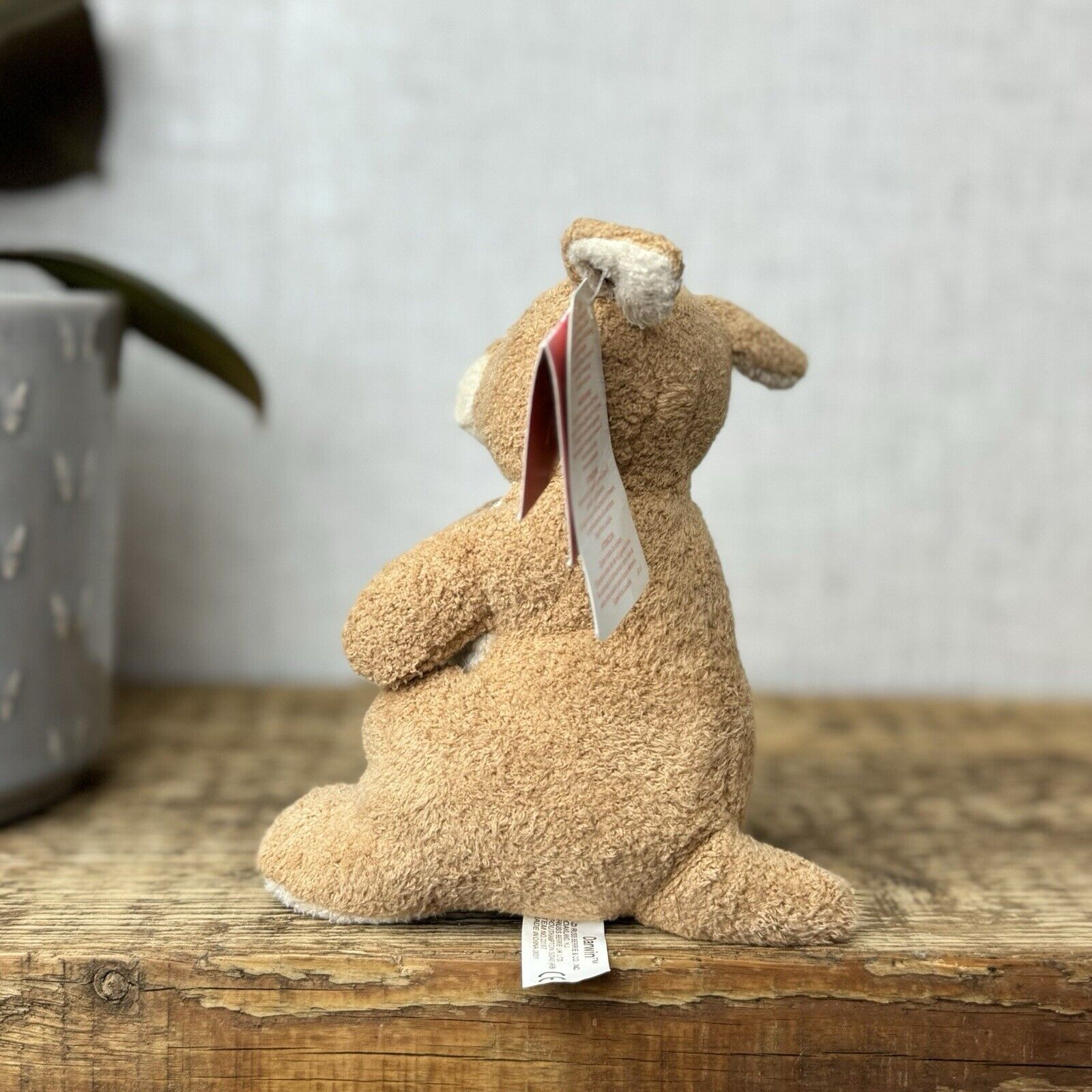 Russ Berrie Luv Pets - Tiny Kangaroo Darwin - Pocket Pal Tiny Beanie Soft Toy 6”