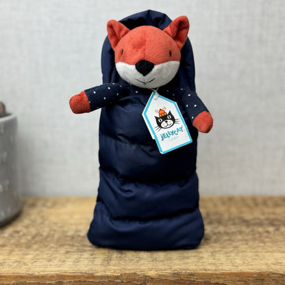 Jellycat Snuggler Fox - Fox Plush In Sleeping Bag Cute Kids Soft Toy Retired 9”