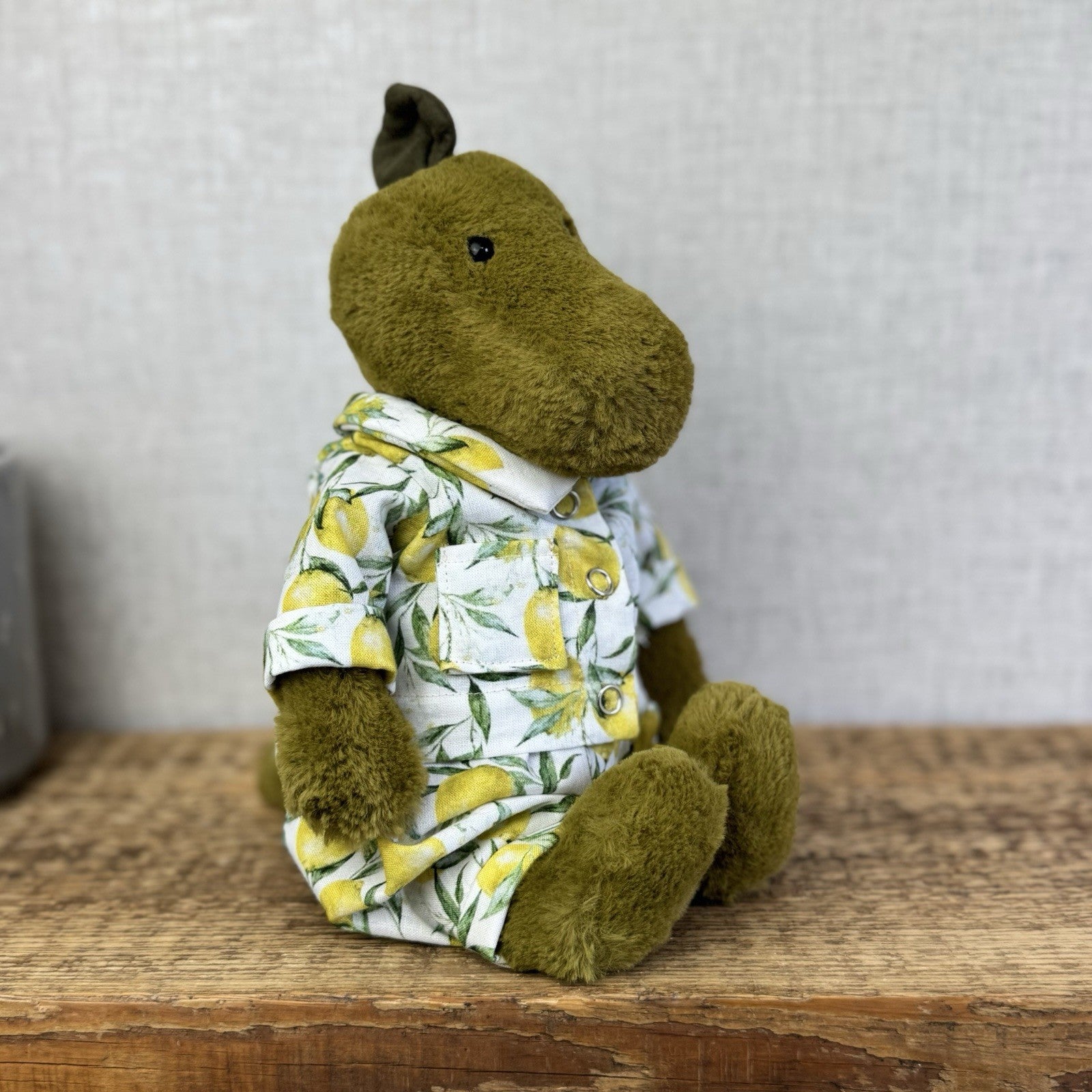 Bespoke Lemon Grove PJs - Handmade Fit Jellycat Medium Bashfuls (Clothes Only)