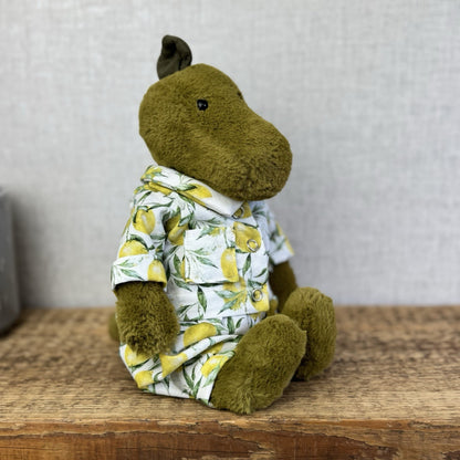 Bespoke Lemon Grove PJs - Handmade Fit Jellycat Medium Bashfuls (Clothes Only)