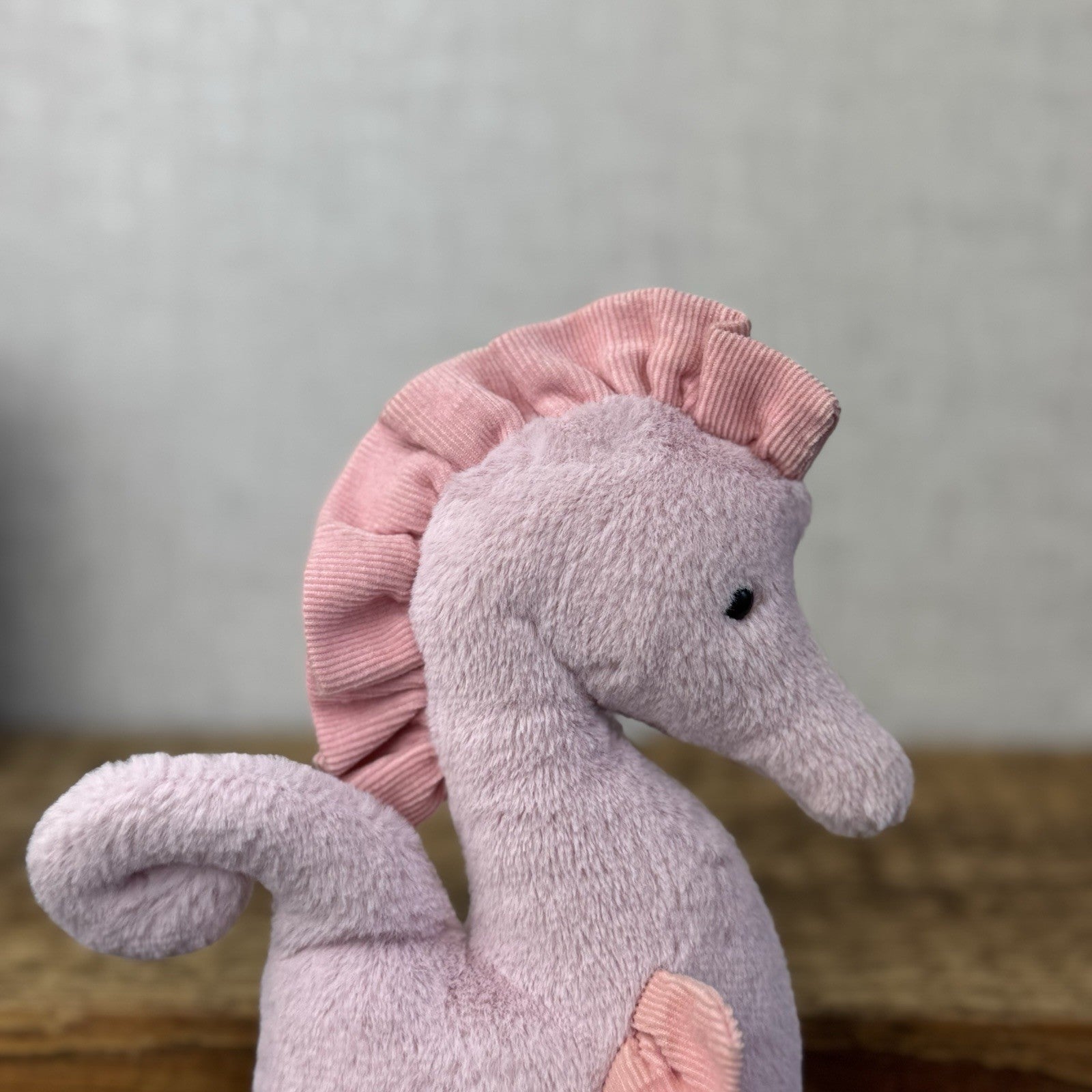 Jellycat Sienna Pink Seahorse Comforter - Pink Sea Animal Beanie Plush Retired