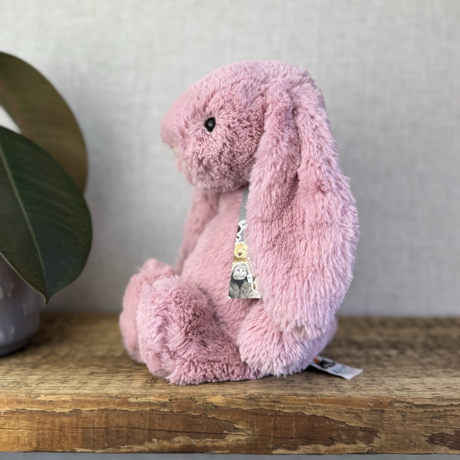 Jellycat Medium Bashful Tulip Bunny - Pink Rabbit Beanie Plush Medium 12" (#3)