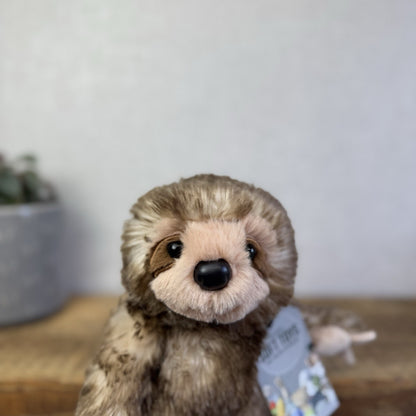 Build A Bear Mini Beans Sloth Buddy Brown Plush - Small Beanbag BAB NWOT 7"
