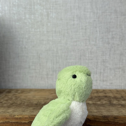 Jellycat Fluffy Turtle - Small Green Sea Turtle Soft Toy Beanie Sea 4” (#2)