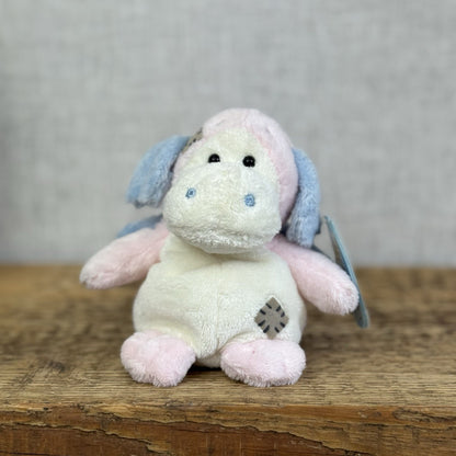 Blue Nose Friends Flash Dragon #121 - Mini Pink/Cream Dragon Soft Toy With Tags