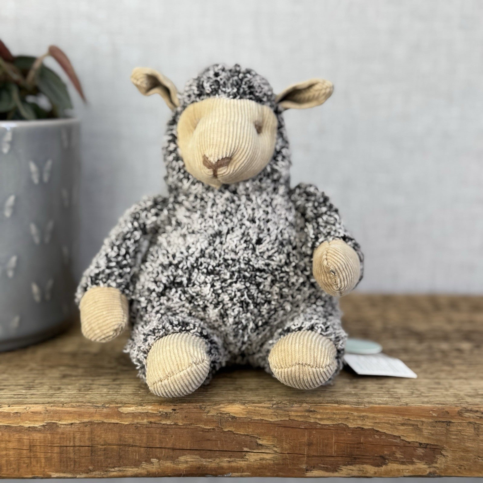 Russ Rolling Meadows - Chester Woolly Sheep Beanie Plush New Tags Grey Sheep 8"