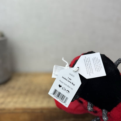 Jellycat Loulou Love Bug - Mini Ladybird Soft Toy Beanie Plush New With Tags 5"