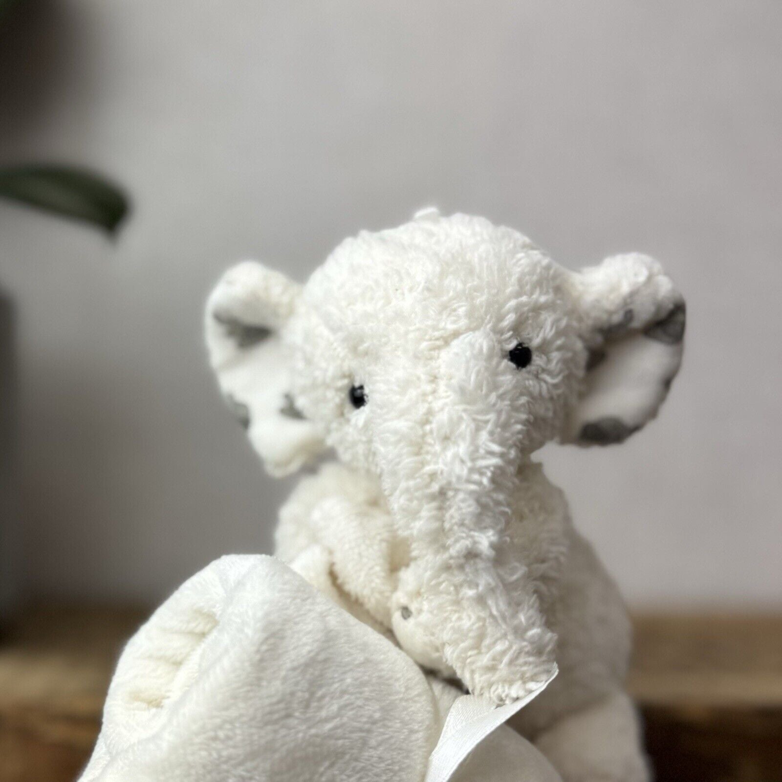Jellycat Moonbeam Elephant Soother - White Nugget Elephant Soother Comforter