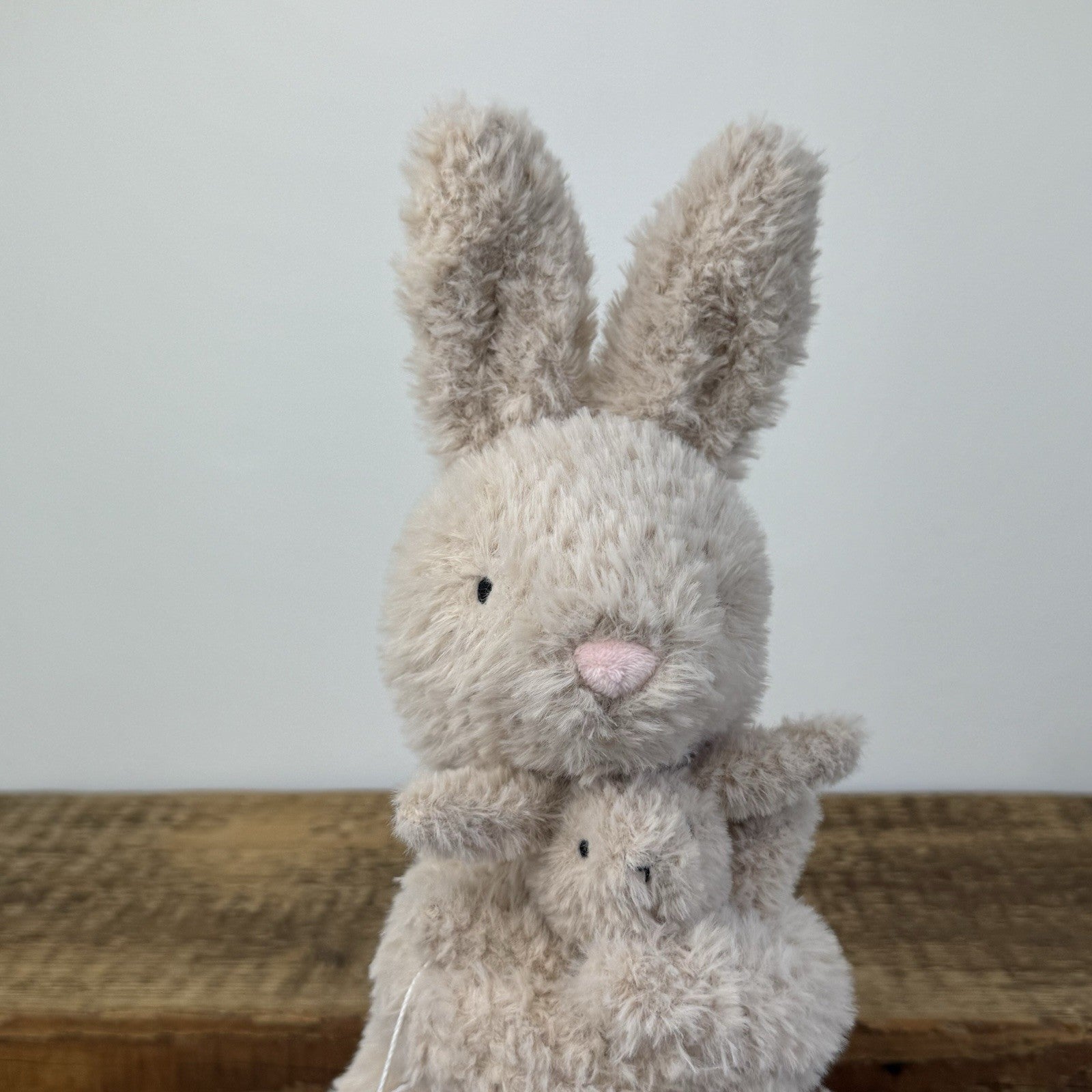 Jellycat Huddles Bunny Beige Rabbit Hare Mum With Baby Soft Plush Toy 14"