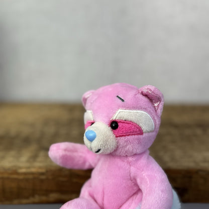 Blue Nose Friends - Rezi The Raccoon #2 - Pink Blue Nose Friend Rare Retired