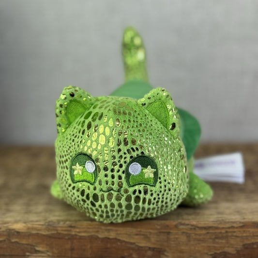 Aphmau MeeMeows - Turtle Plush Green Sparkly Sea Cat Collectible 5"