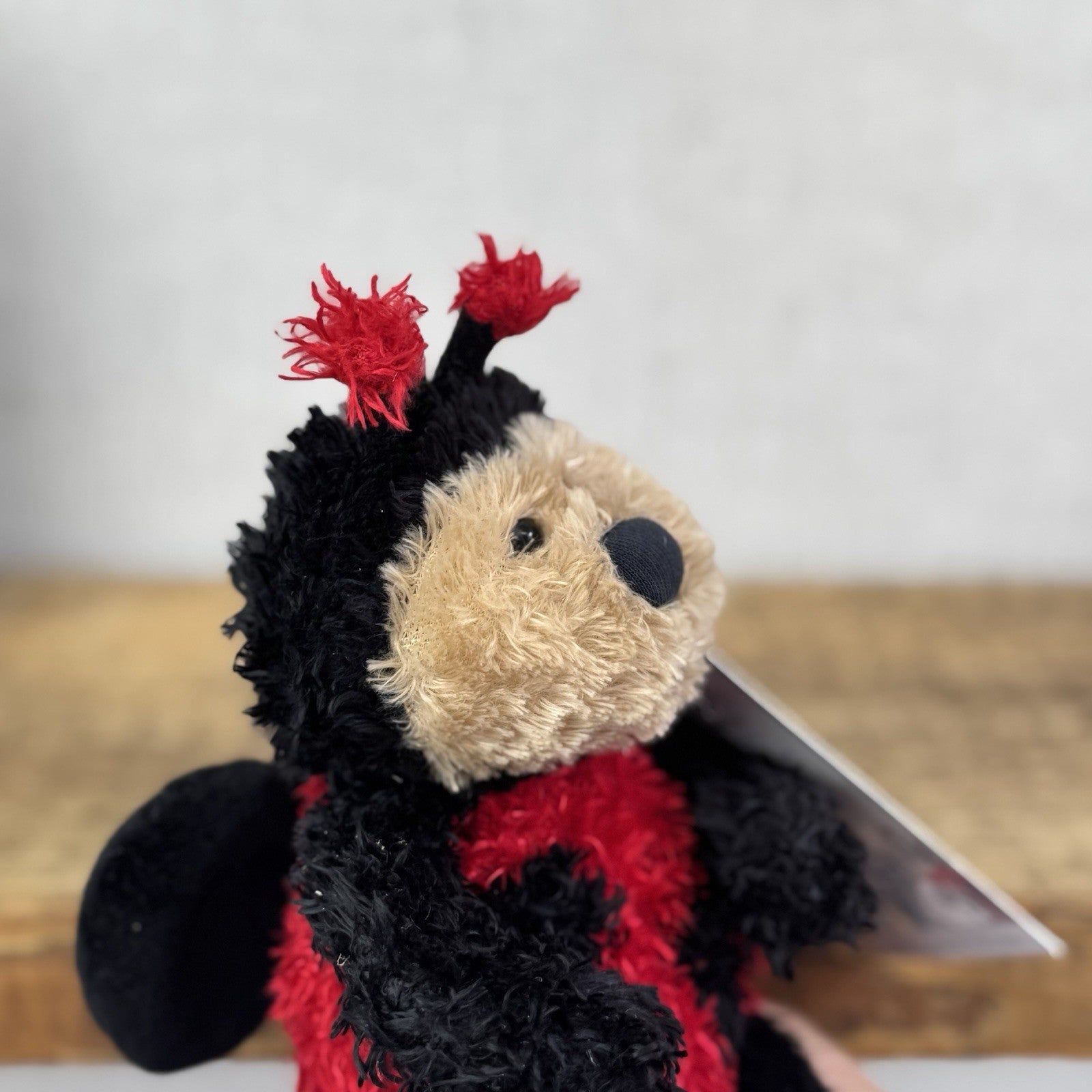 Jellycat Bunglie Tot Leila Ladybird 7”- Beanie  Plush Retired Rare (Repaired)
