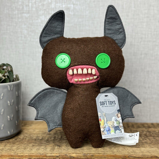 Fuggler Winged Bat - Limited Edition Brown Winged Bat Soft Toy Monster Plush Toy