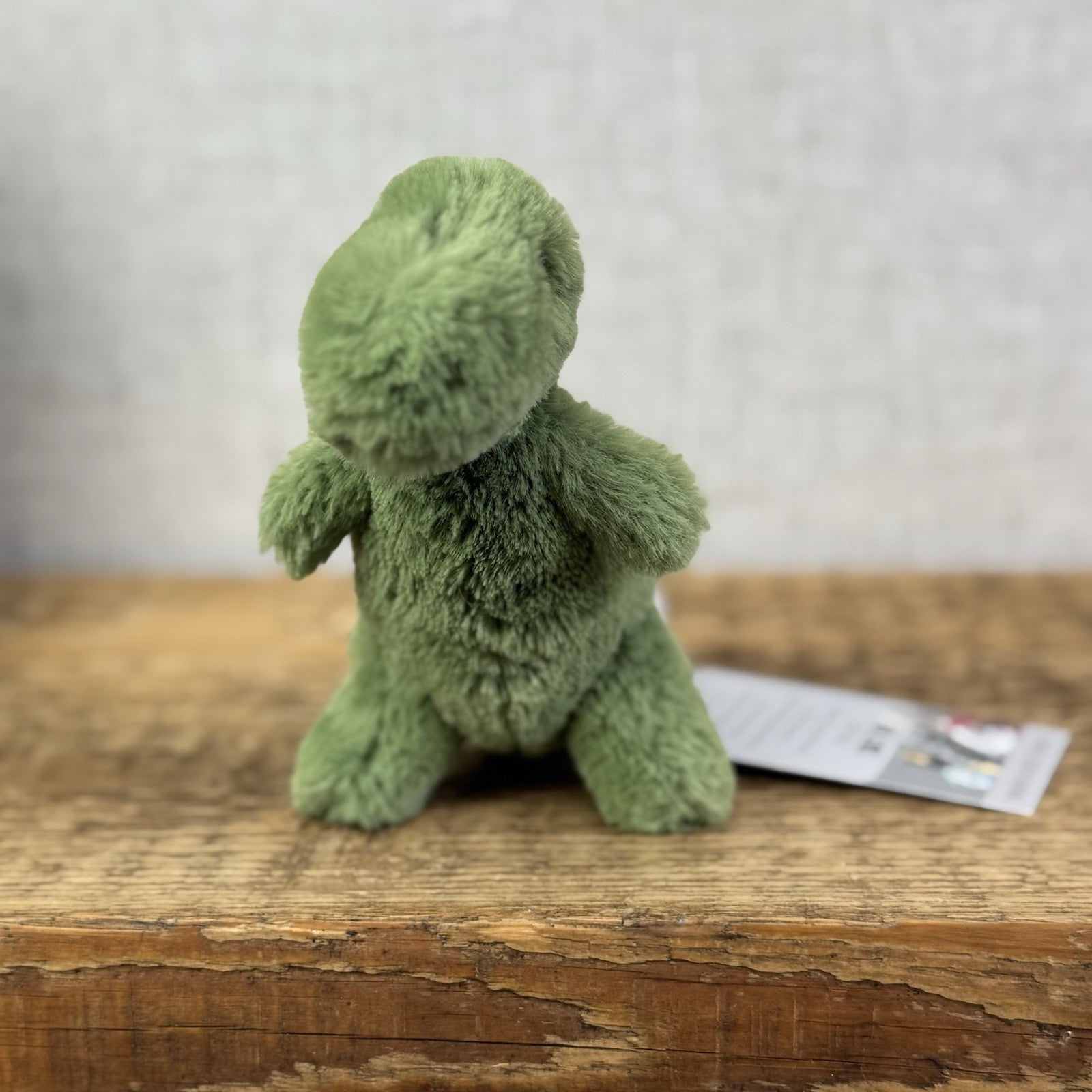 Jellycat Mini Fossily T-rex - Tiny Dinosaur Beanie Plush Retired Mini Dino 6"
