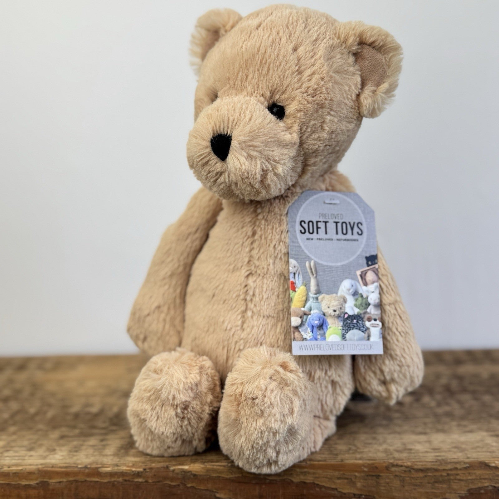 Jellycat Bashful Honey Bear - Medium Bashful Bear Light Brown Bear 12"