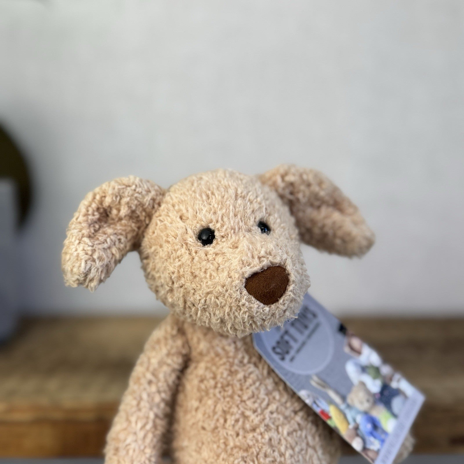 Jellycat Chou Chou Pup - ChouChou Puppy Dog Beige Textured Soft Beige Plush 10"