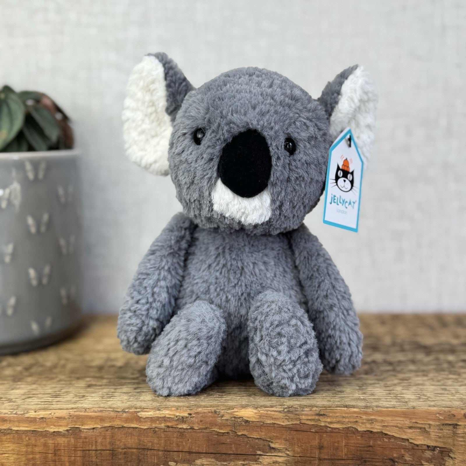 Jellycat Tumbletuft Koala - Grey Koala Bear Soft Toy Beanie Textured 8” New Tags