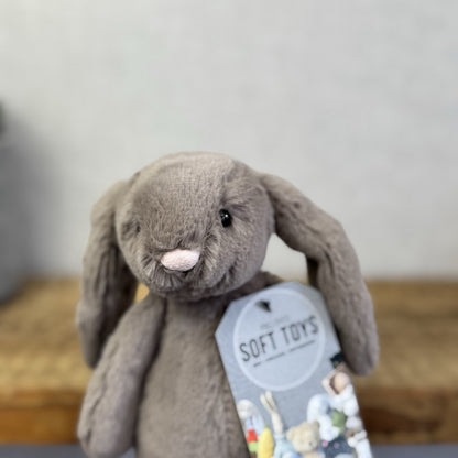 Jellycat Small Bashful Truffle Brown Retired Bunny Rabbit Plush Soft Toy 8”