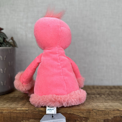 Jellycat Pink Perky Flamingo Flapper Doll Soft Plush Toy Ragdoll 12"
