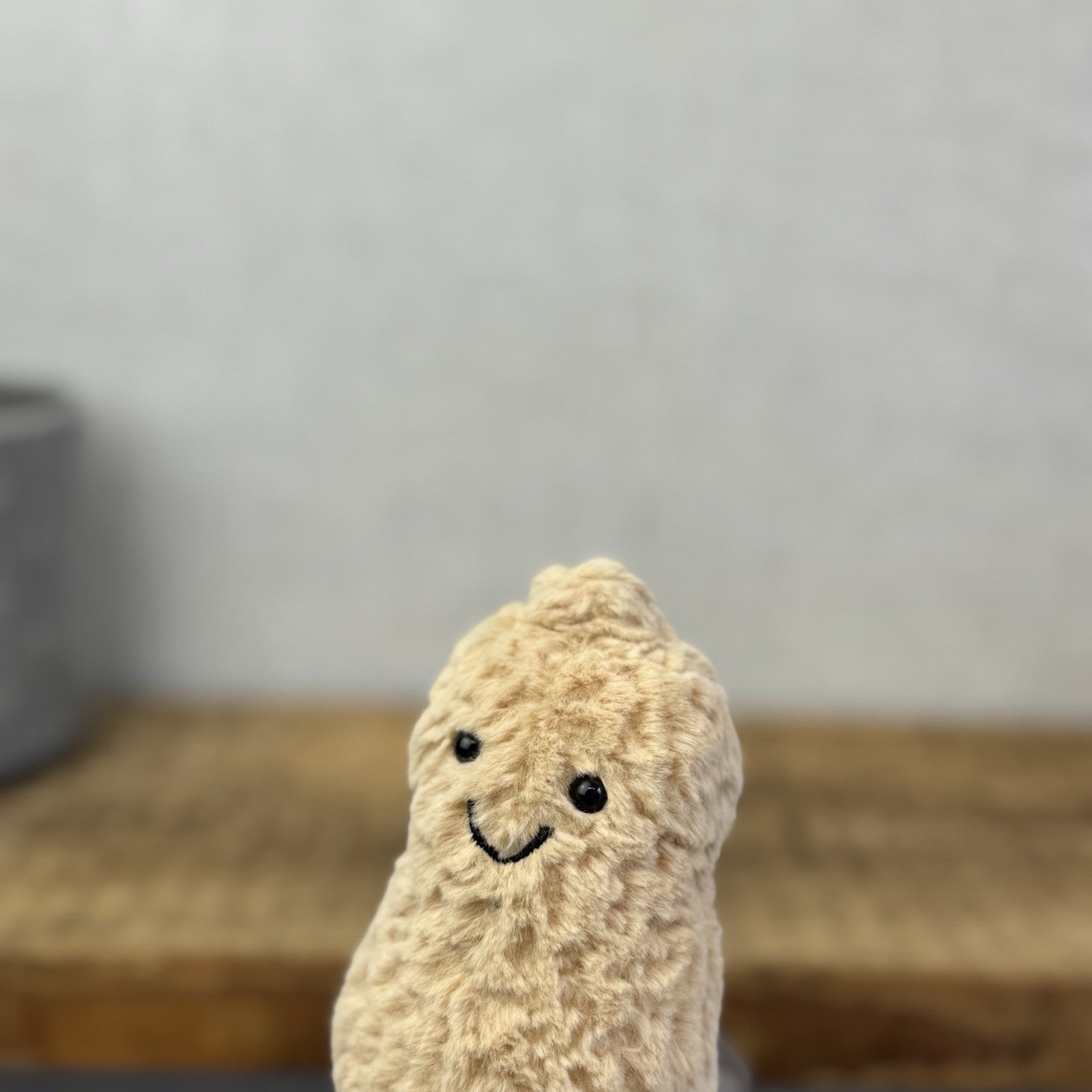 Jellycat Amusable Peanut - Small Beige Peanut Soft Toy Beanie 5"